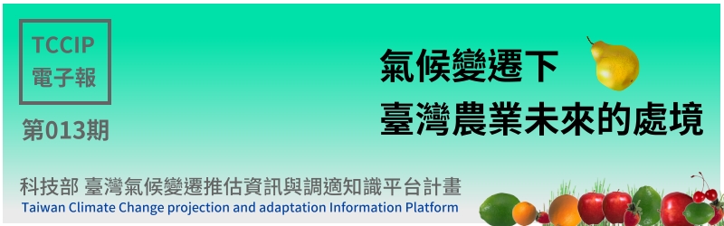 臺灣氣候變遷推估資訊與調適知識平台電子報013期
